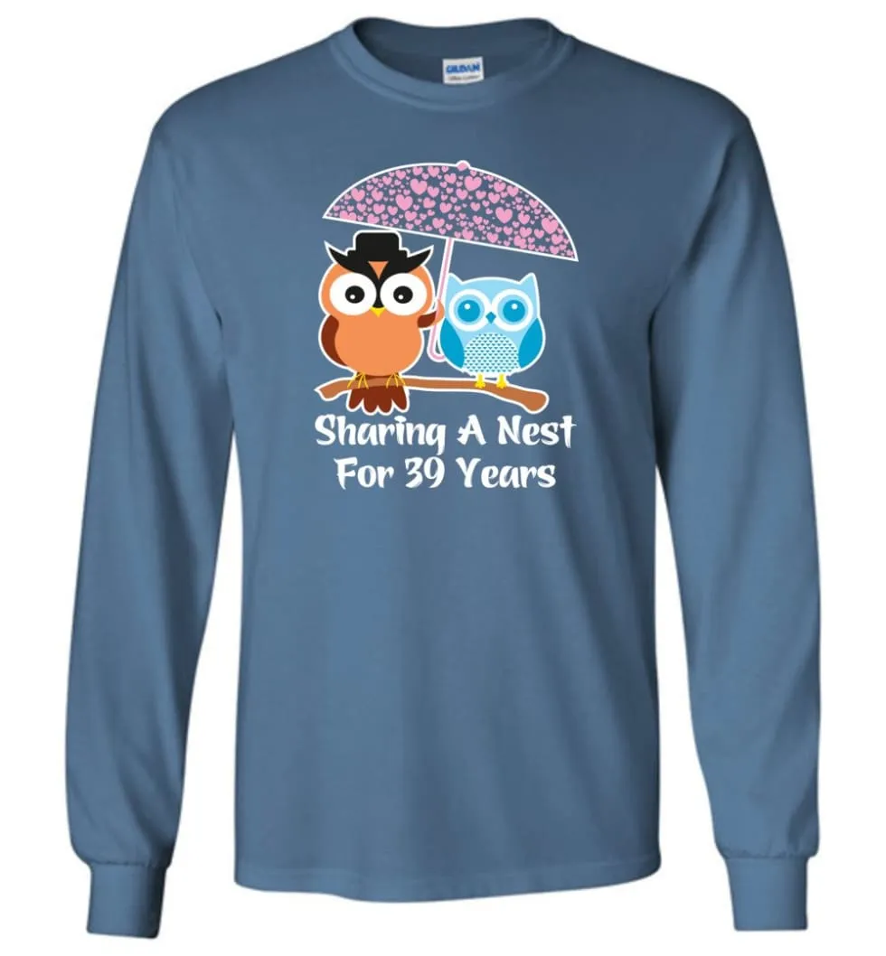 39 Years Wedding Anniversary Gifts Valentine's Day Long Sleeve T-Shirt