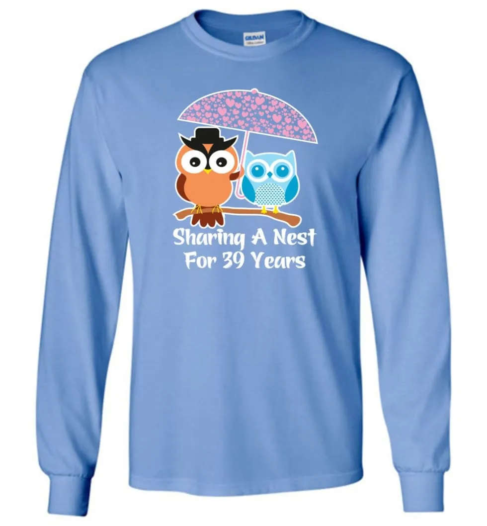 39 Years Wedding Anniversary Gifts Valentine's Day Long Sleeve T-Shirt