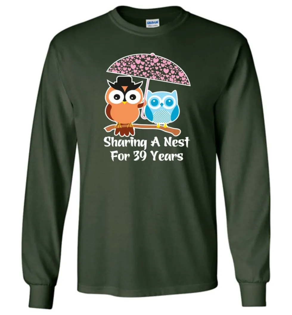 39 Years Wedding Anniversary Gifts Valentine's Day Long Sleeve T-Shirt