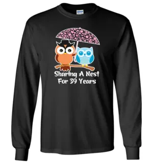 39 Years Wedding Anniversary Gifts Valentine's Day Long Sleeve T-Shirt