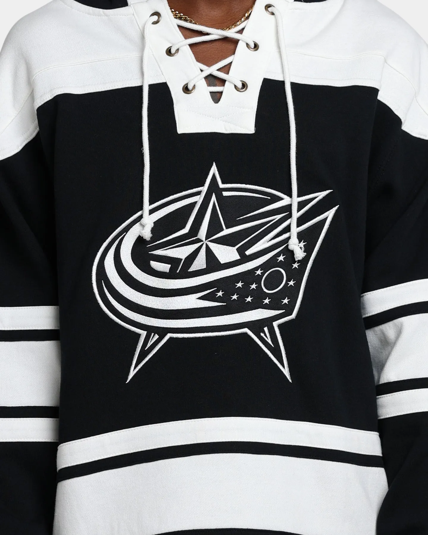 47 Brand Columbus Blue Jackets Superior Lacer Hoodie Jet Black