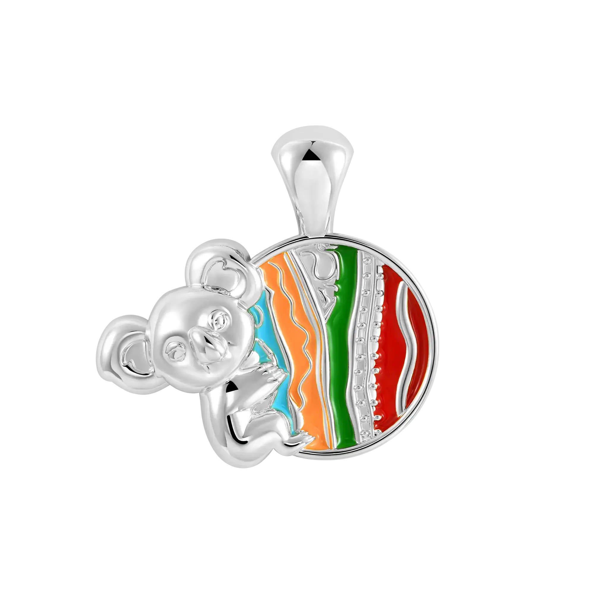 APORRO X COOGI Enamel Sweater Stripes Koala Pendant