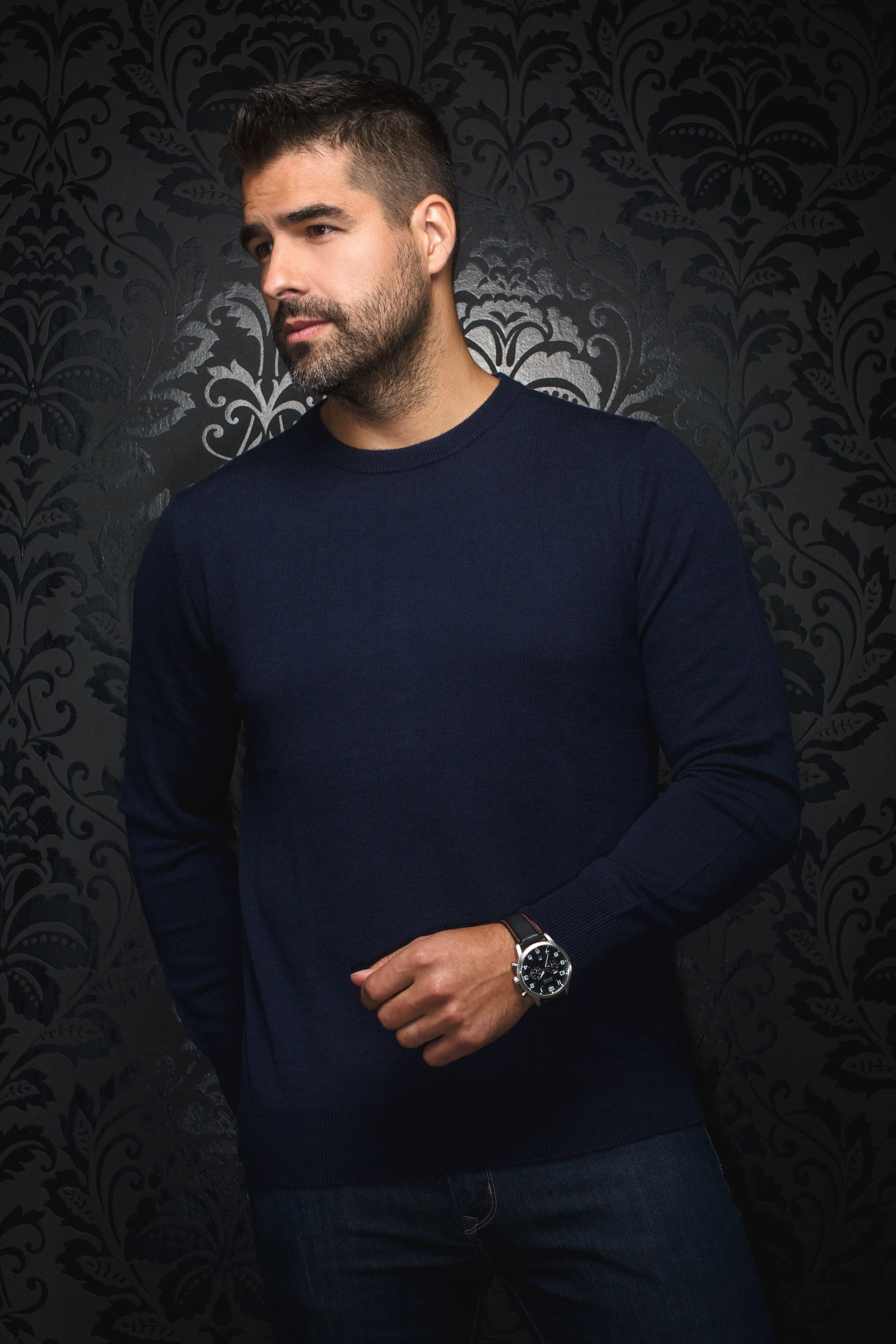 Au Noir Sweaters | Marini Navy