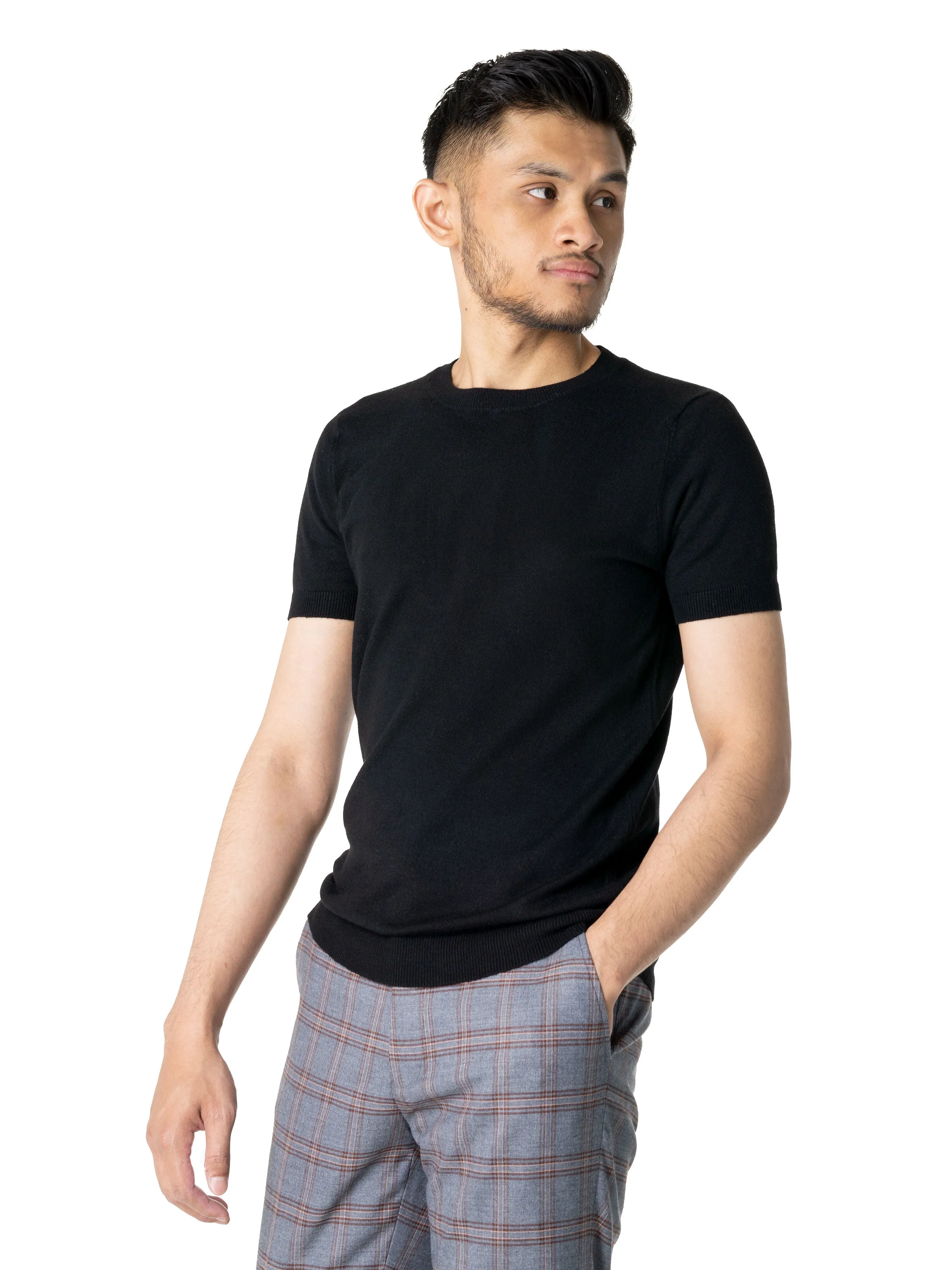 Basic Crew Neck Tee - Black