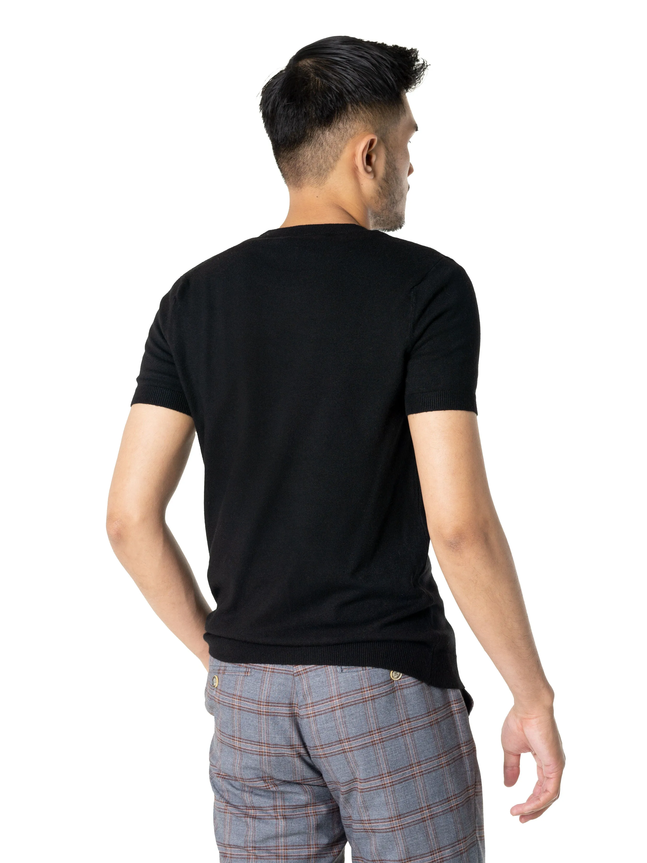 Basic Crew Neck Tee - Black