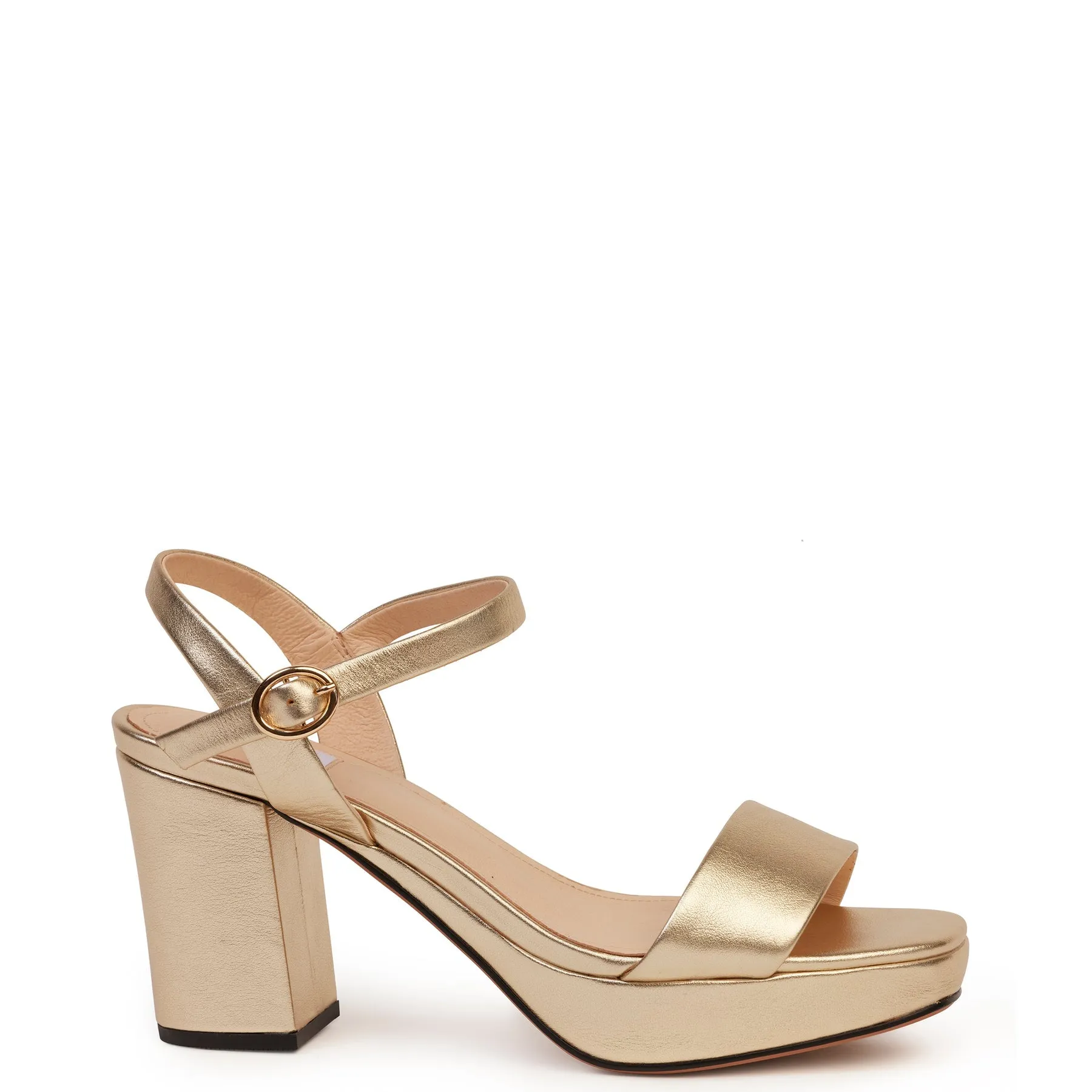 Becky Heel | Gold Calf