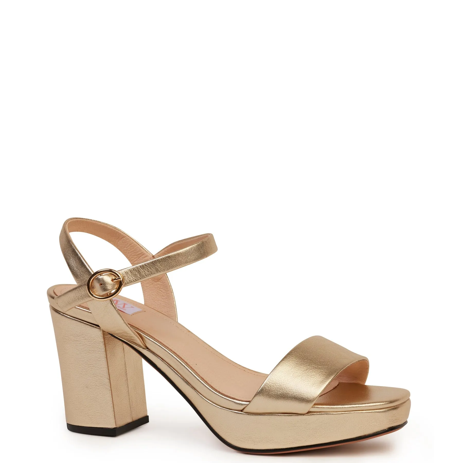 Becky Heel | Gold Calf