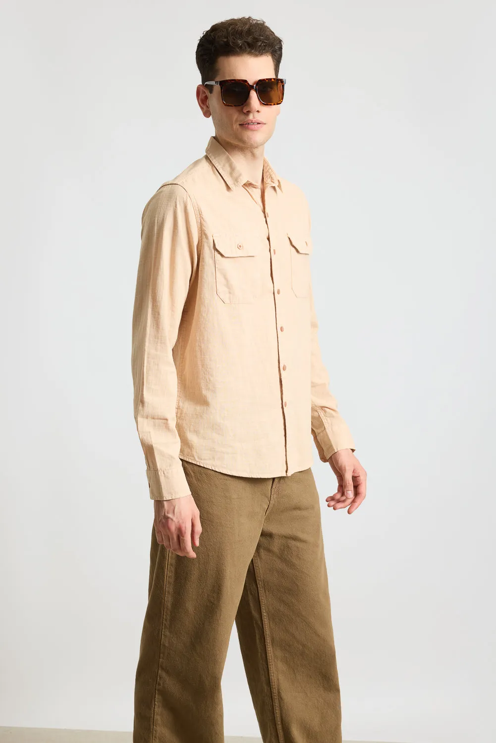 Blaze Sand Solid Men's Shirt