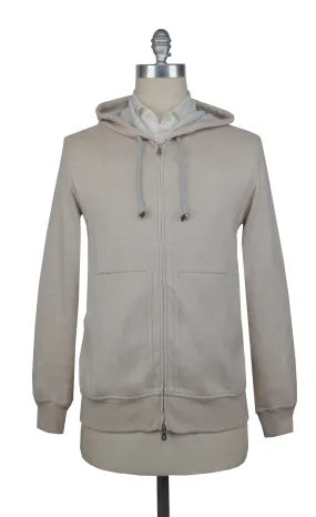 Brunello Cucinelli Light Brown Hooded Jacket