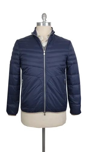 Brunello Cucinelli Navy Blue Puffer Jacket