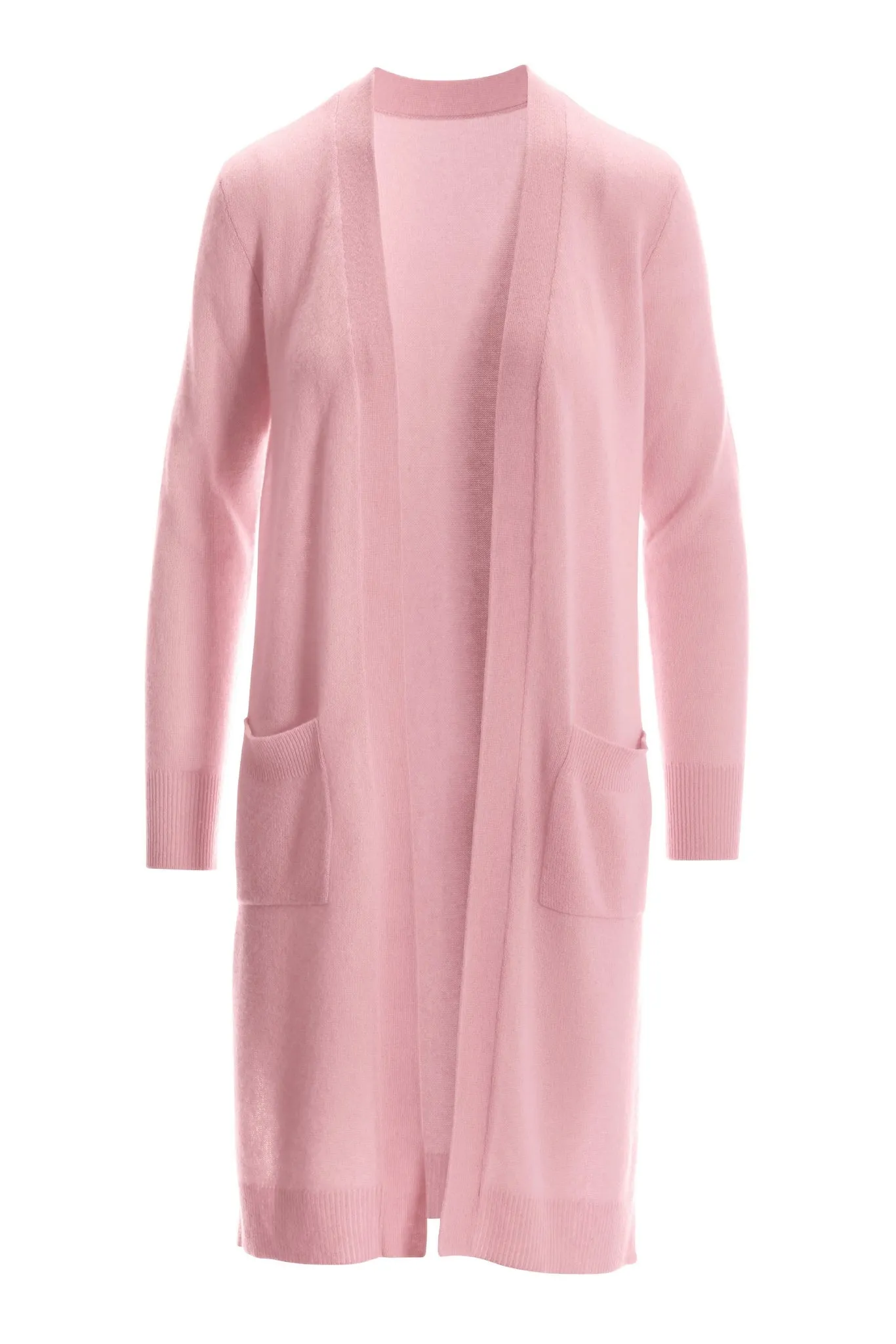 Cashmere Long Cardigan Pink