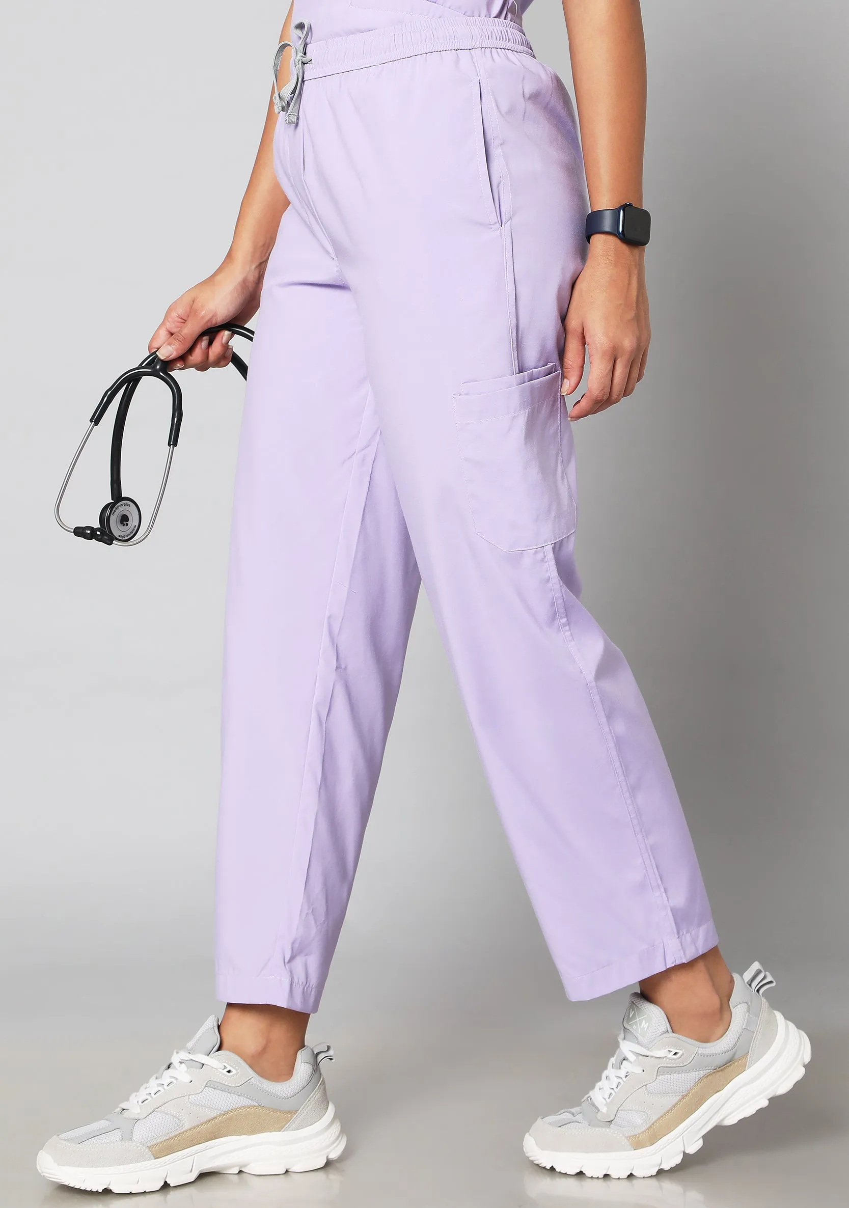 Classic Women's 10 Pocket (Pastel Lilac) Scrub