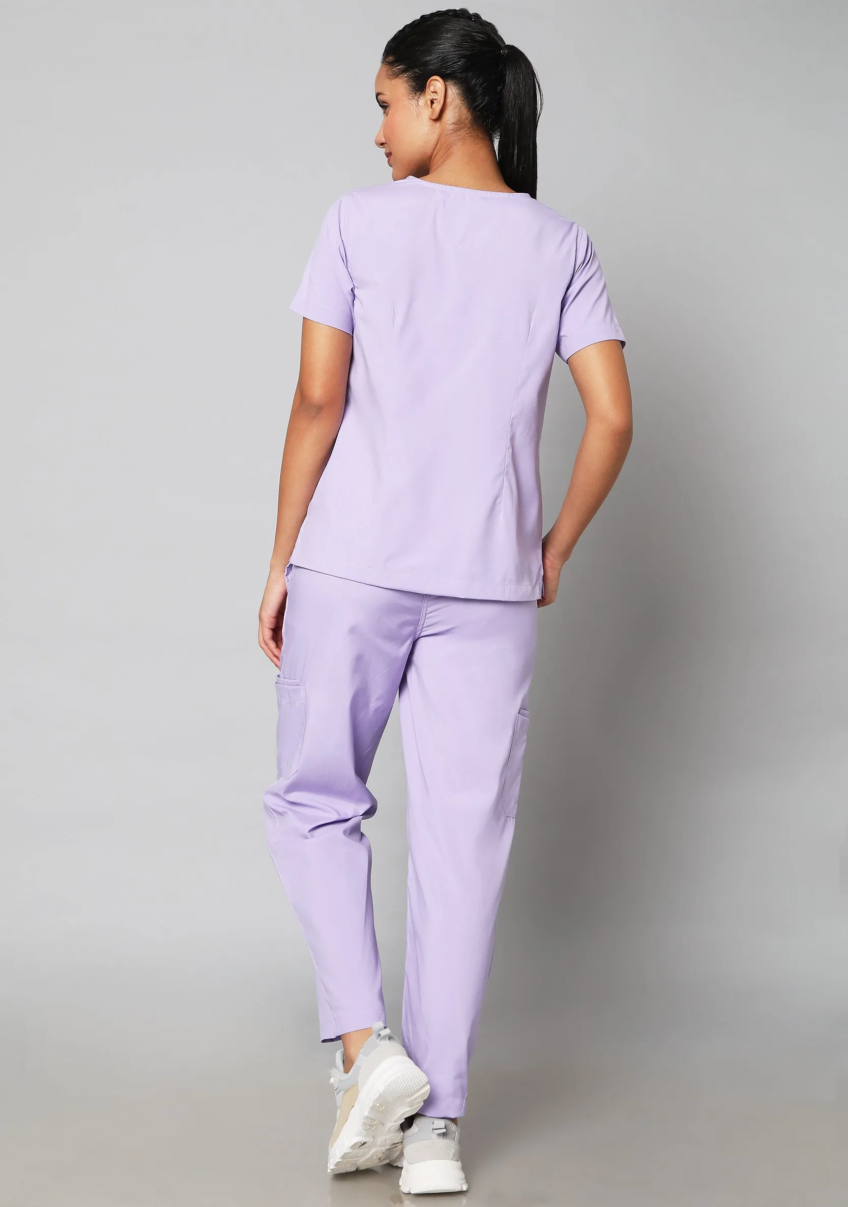 Classic Women's 10 Pocket (Pastel Lilac) Scrub