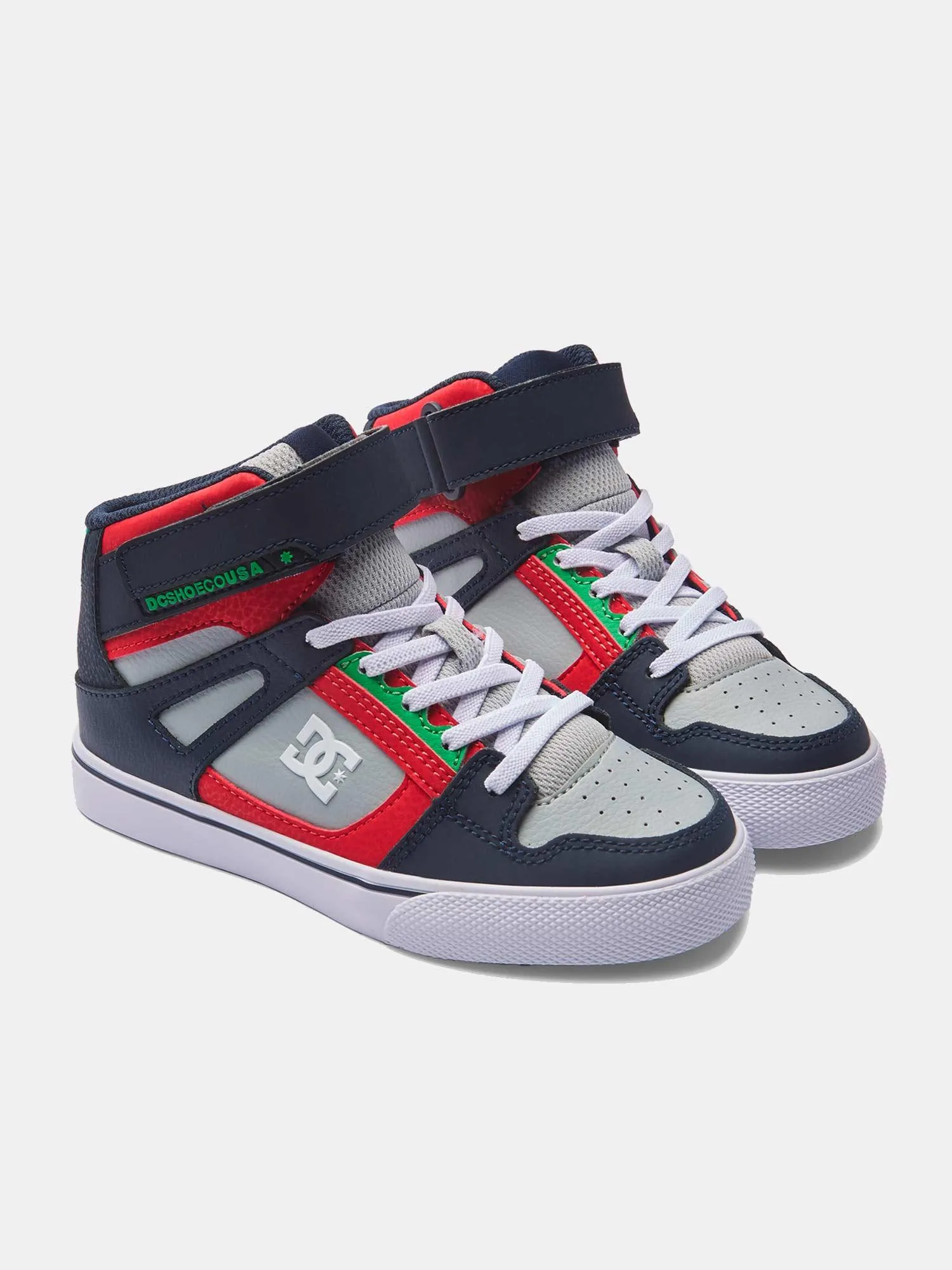 DC Youth Pure High-Top EV - Heather Grey / Navy