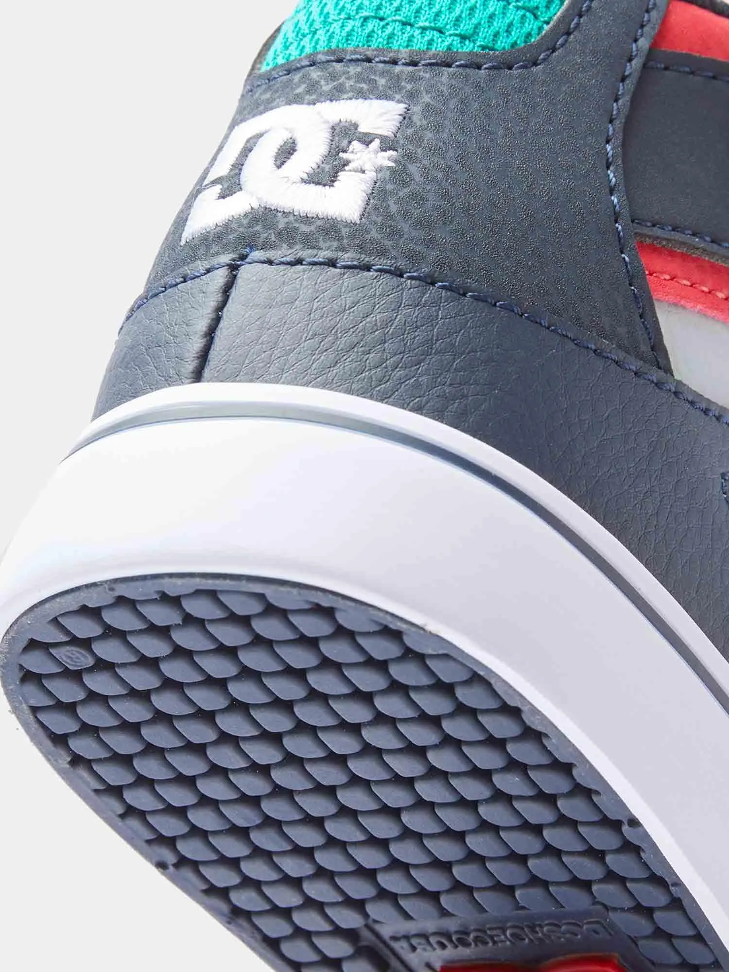 DC Youth Pure High-Top EV - Heather Grey / Navy