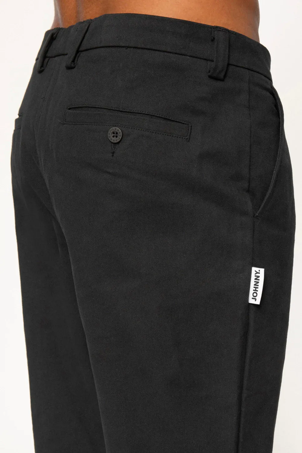 Dean Pleat Front Pant - Black