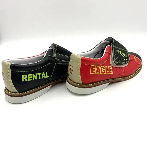 Eagle Women's Black/Red Crossover Rental Bowling Shoes