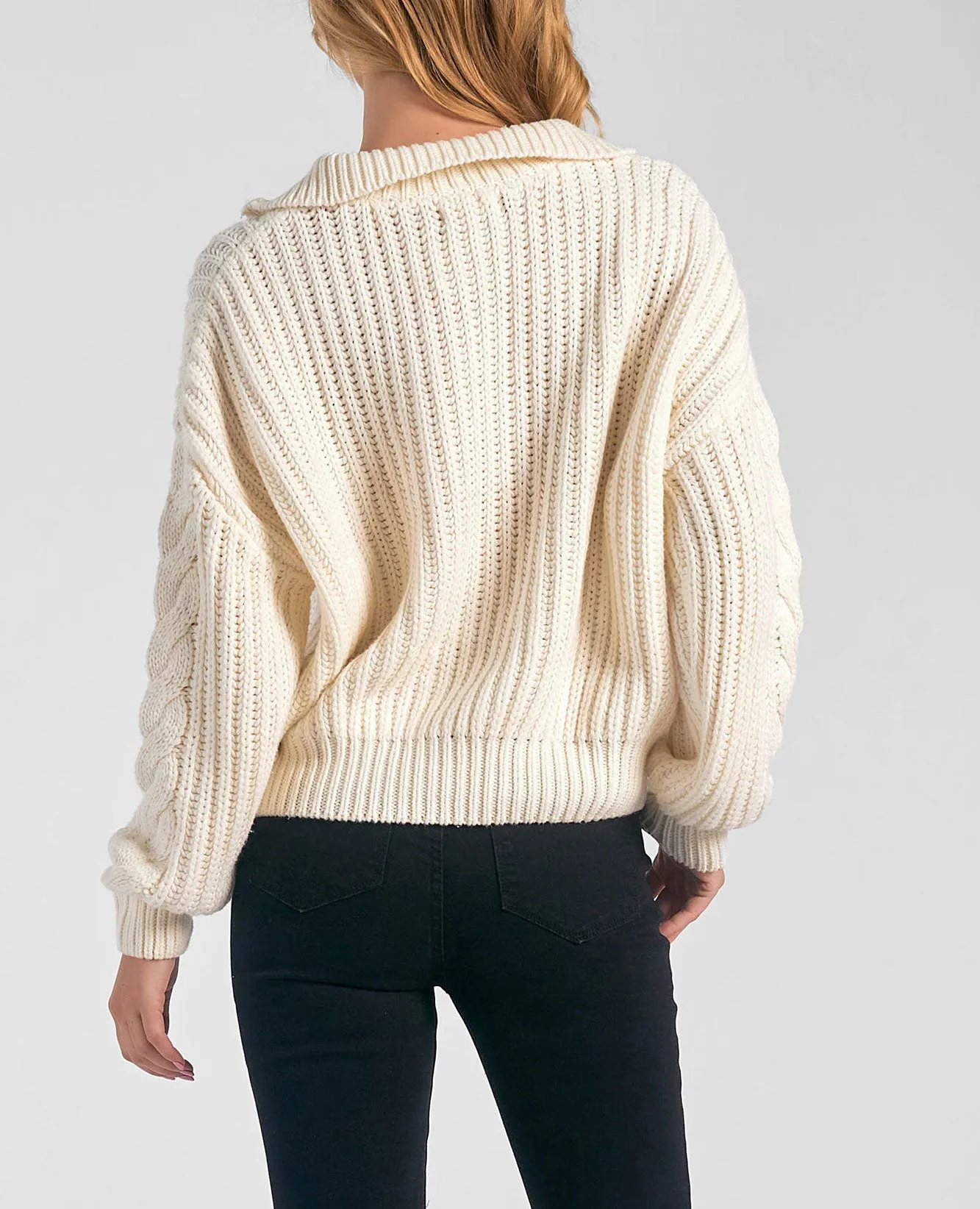 Elan Half Zip Collar Sweater