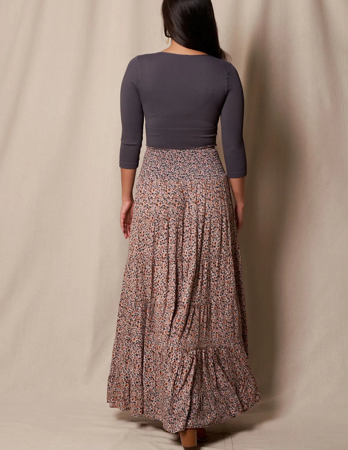 Emmalyn Maxi Skirt - Grey Dawn - As-Is-Clearance