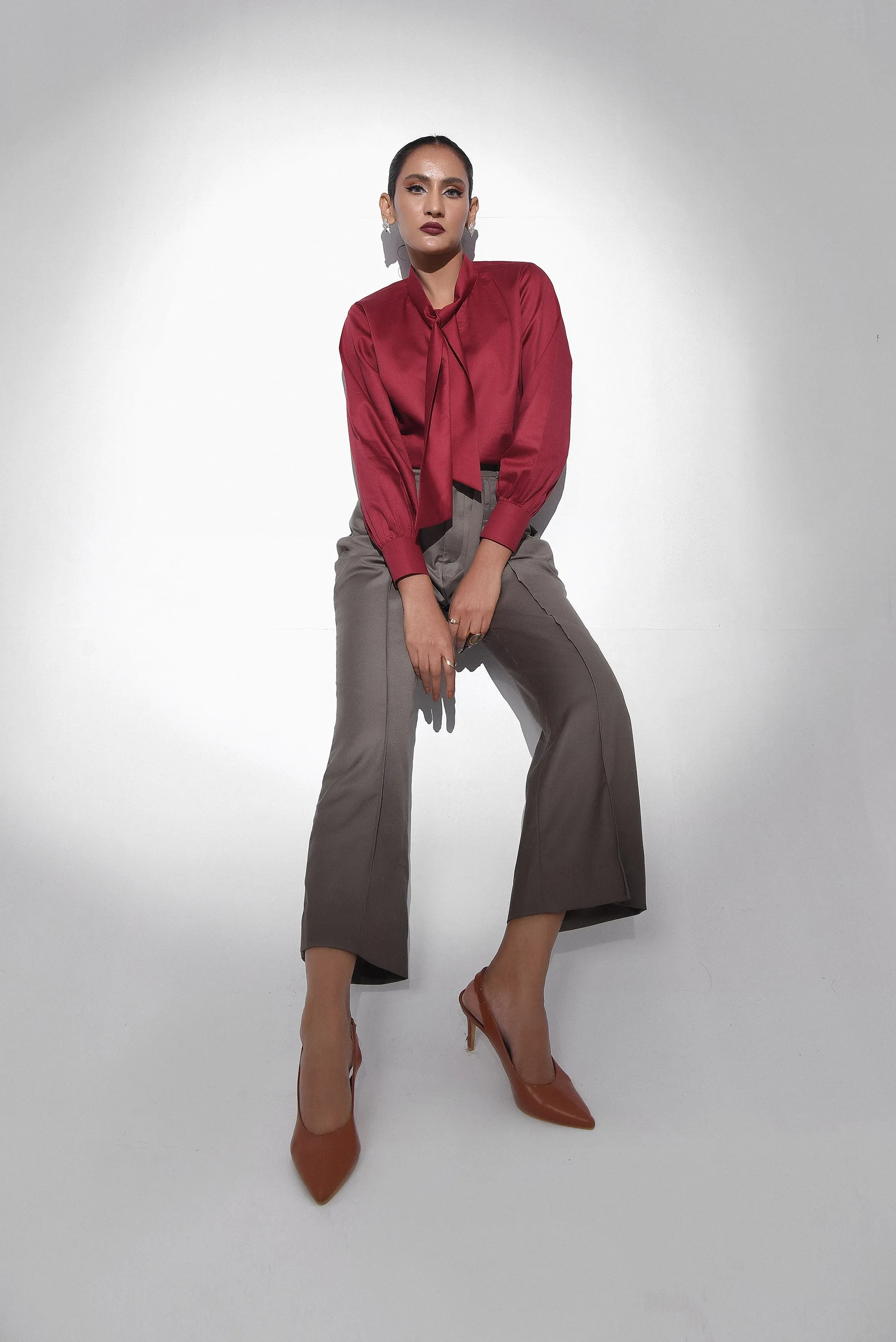 Flared Front Pockets Pant