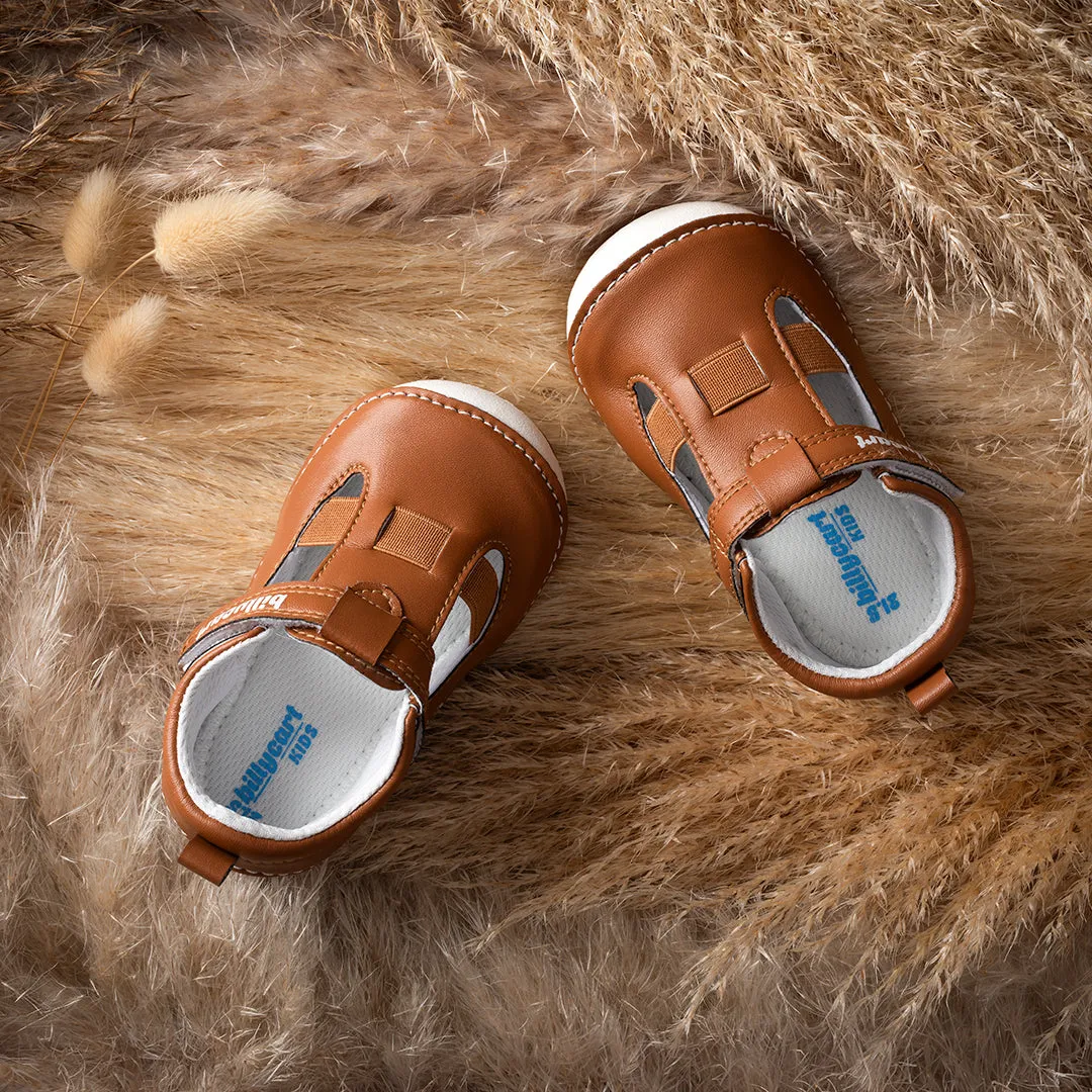 LONDON WIDE tan baby and toddler sandals