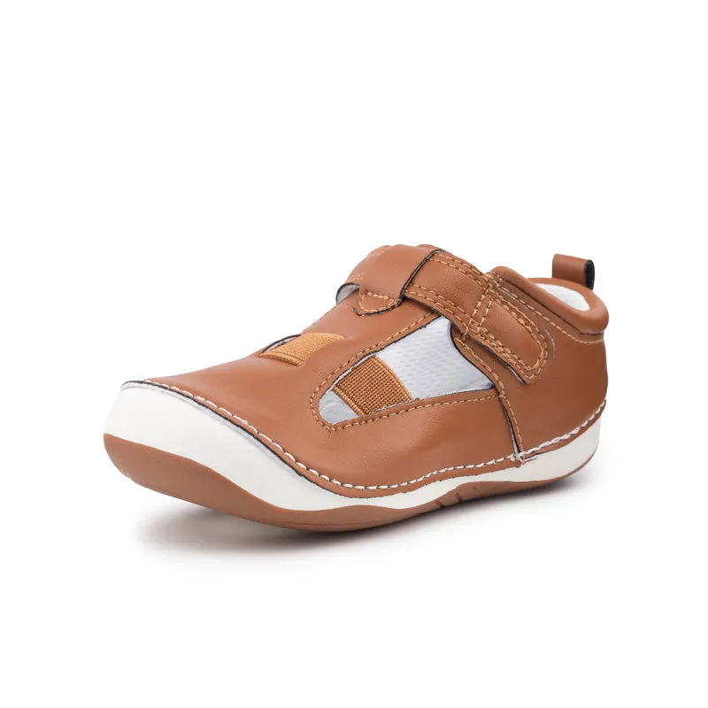 LONDON WIDE tan baby and toddler sandals