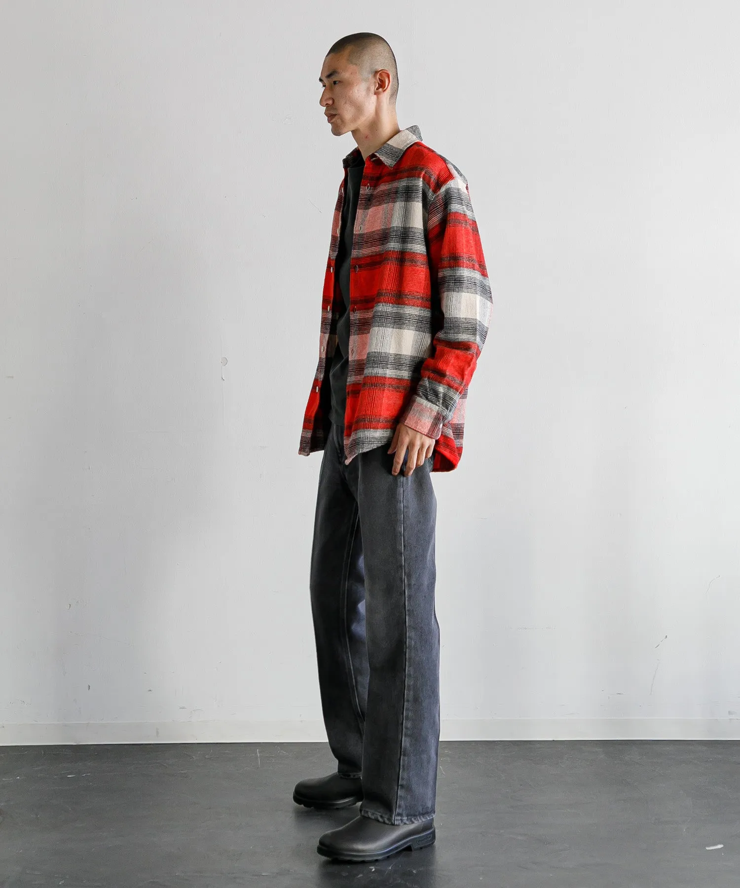 【MEN , WOMEN】NOMA t.d. Ombre Plaid Shirt