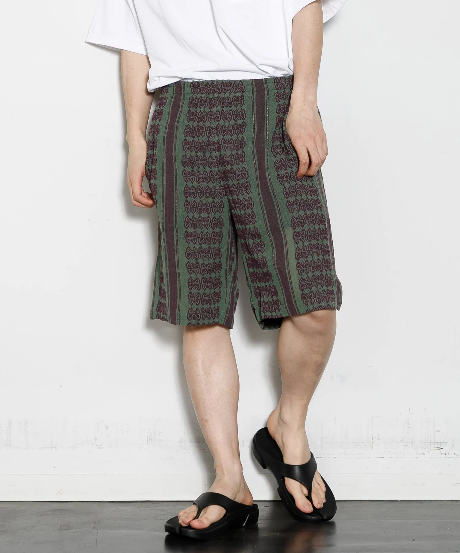 【MEN】NEEDLES Basketball Short - Papillon Stripe Dobby Jq.