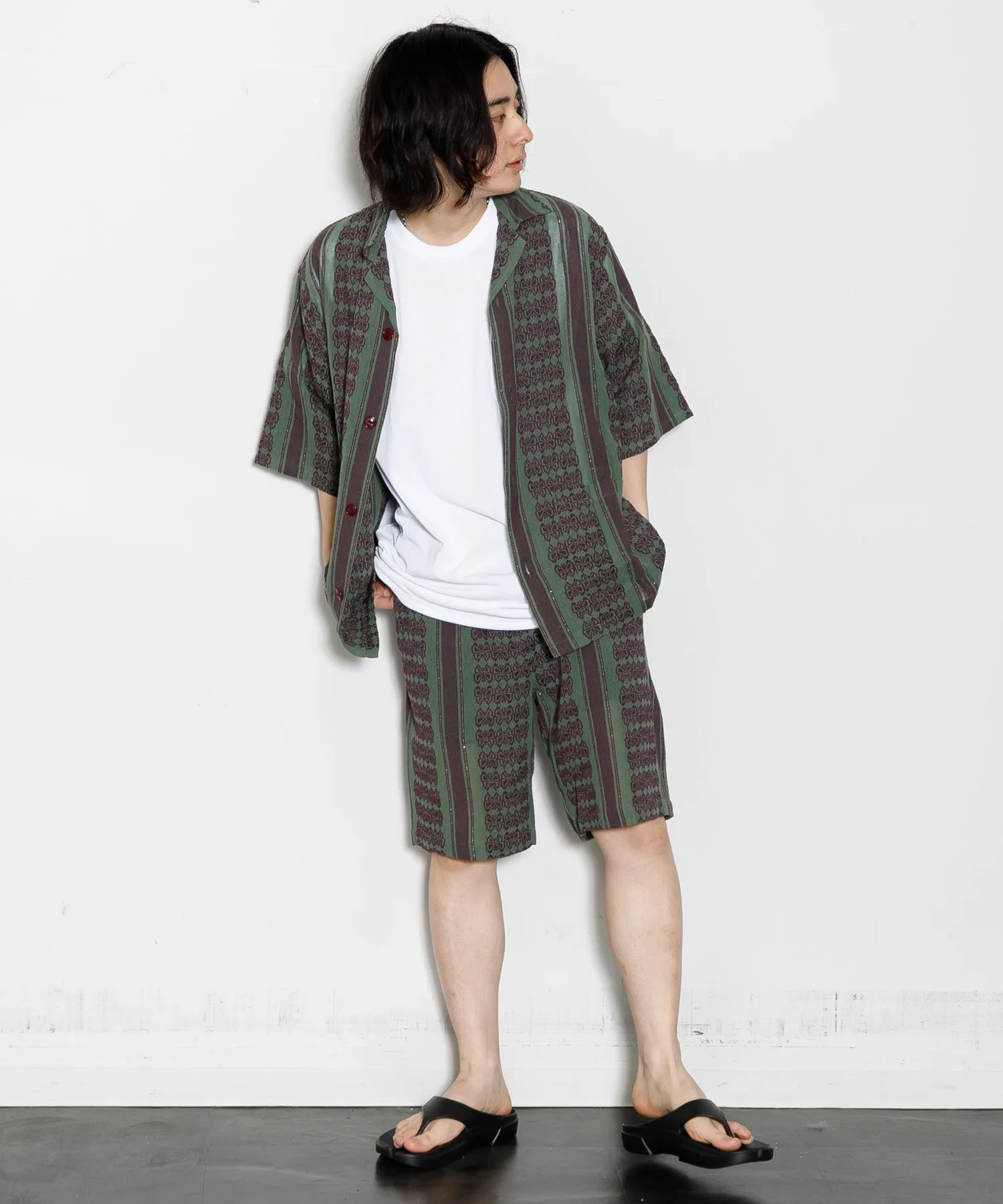 【MEN】NEEDLES Basketball Short - Papillon Stripe Dobby Jq.