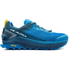 Men's Altra Olympus 4, Blue/Yellow, 10.5 D Medium