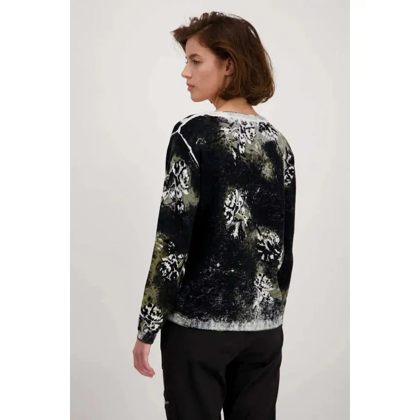 MONARI TIGER AND FLOWER SWEATER