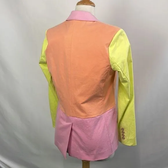 NWT Tanya Taylor Pastel Color Block Blazer