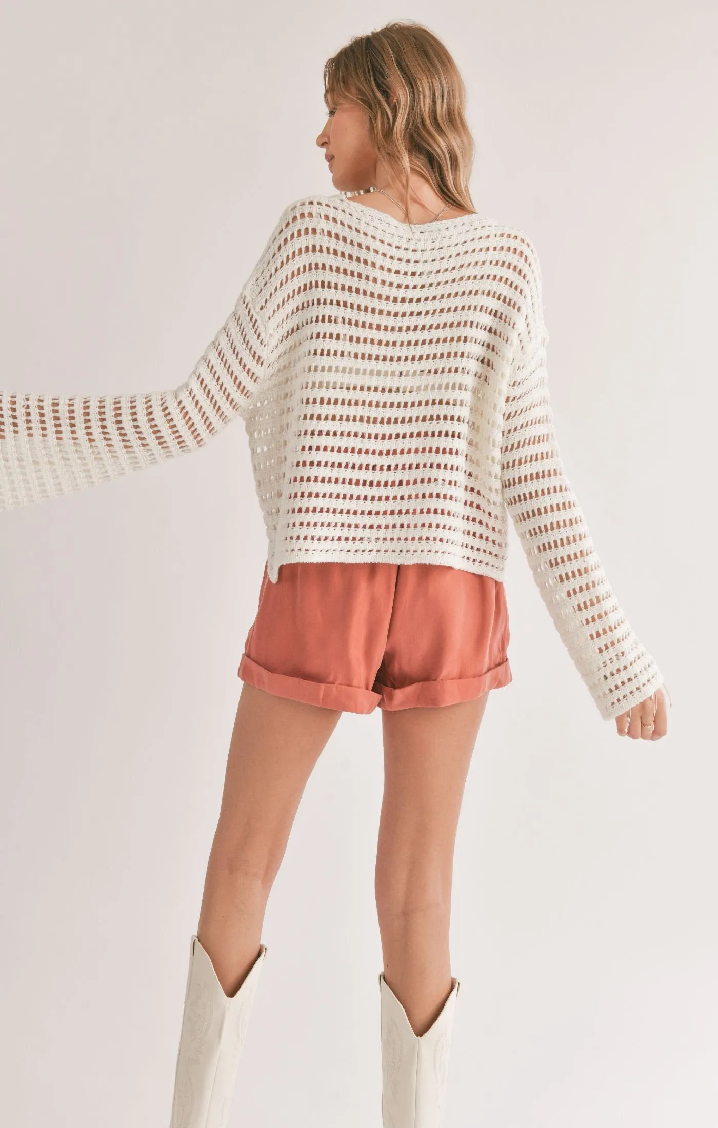 Open Knit Sweater