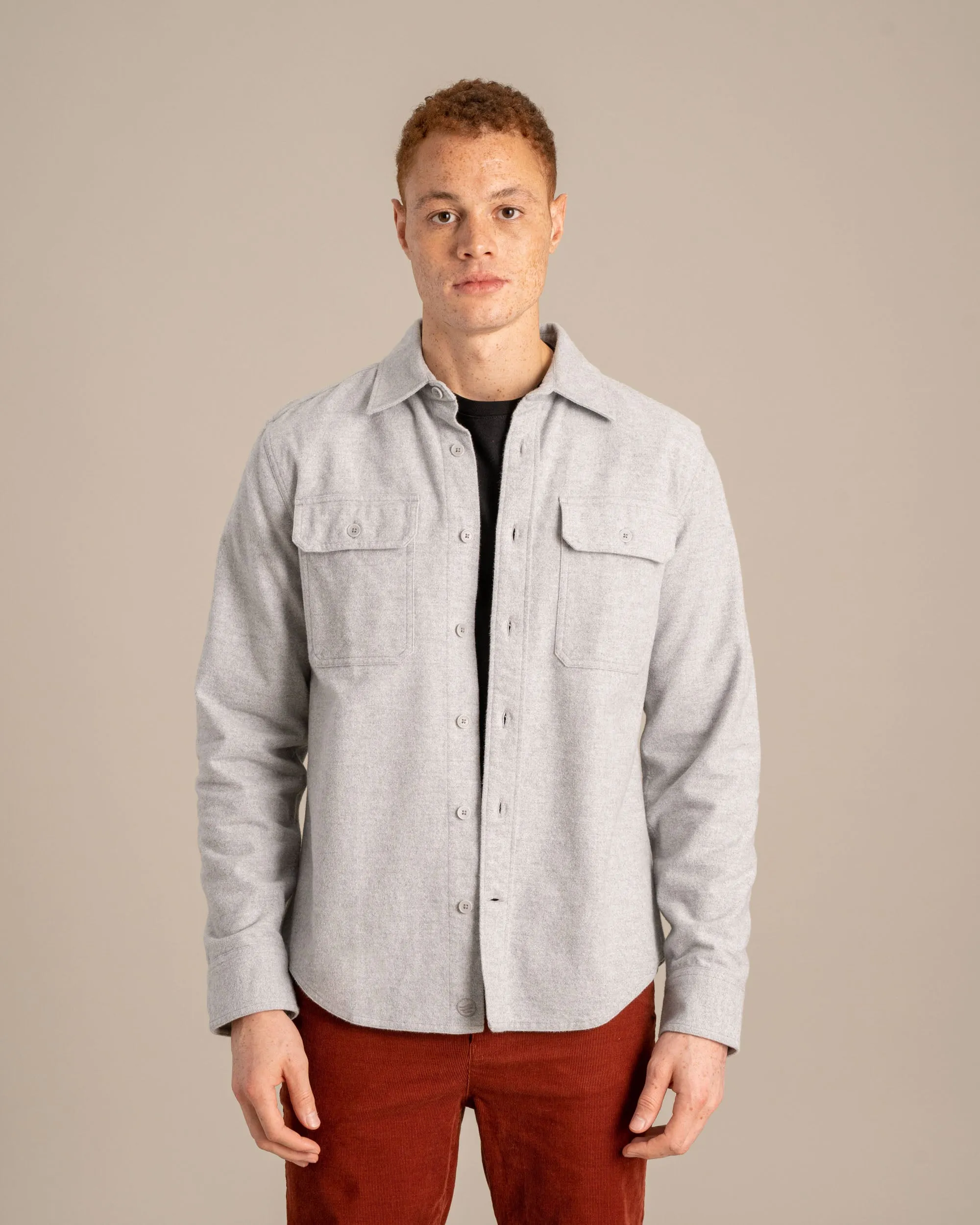 Organic Chamois Cloth Button Down