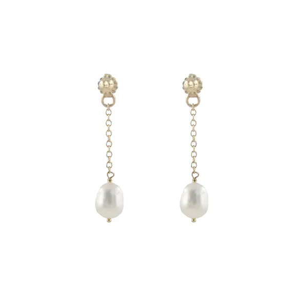 Pearl Post and Ear Jacket Earrings