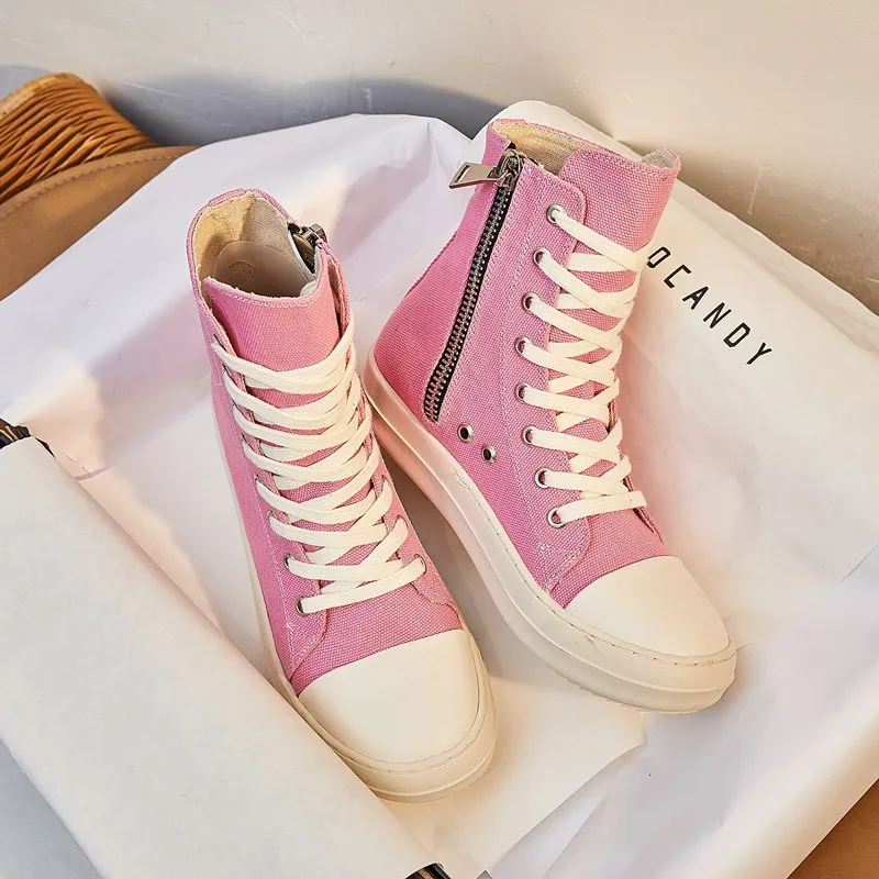 Pink Platform Sneakers