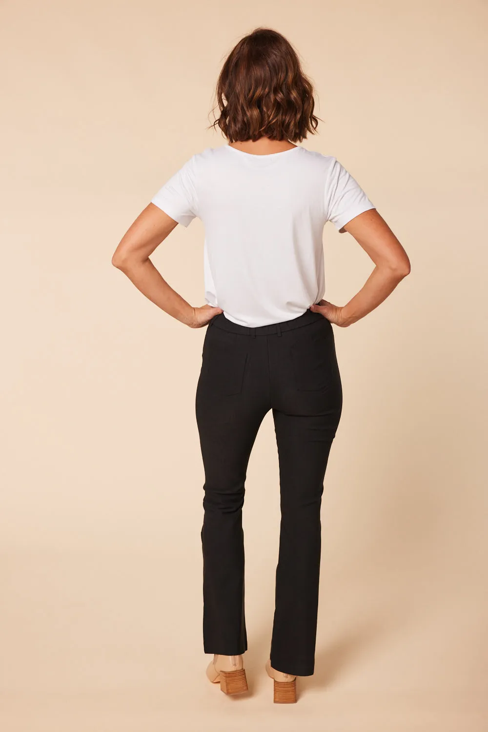 Ponte Bootleg Pant in Black