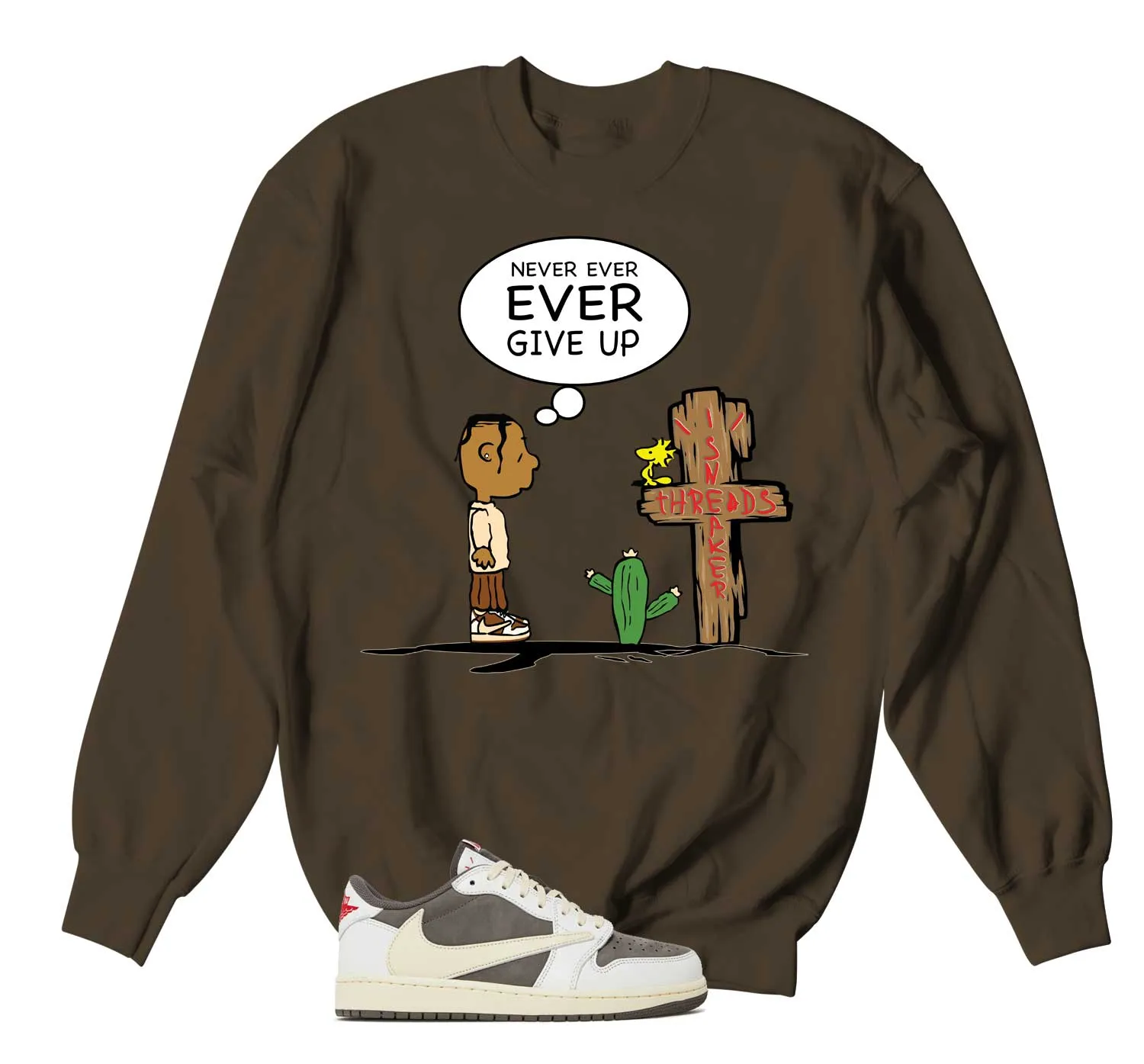 Retro 1 Reverse Mocha Never Ever Sweater