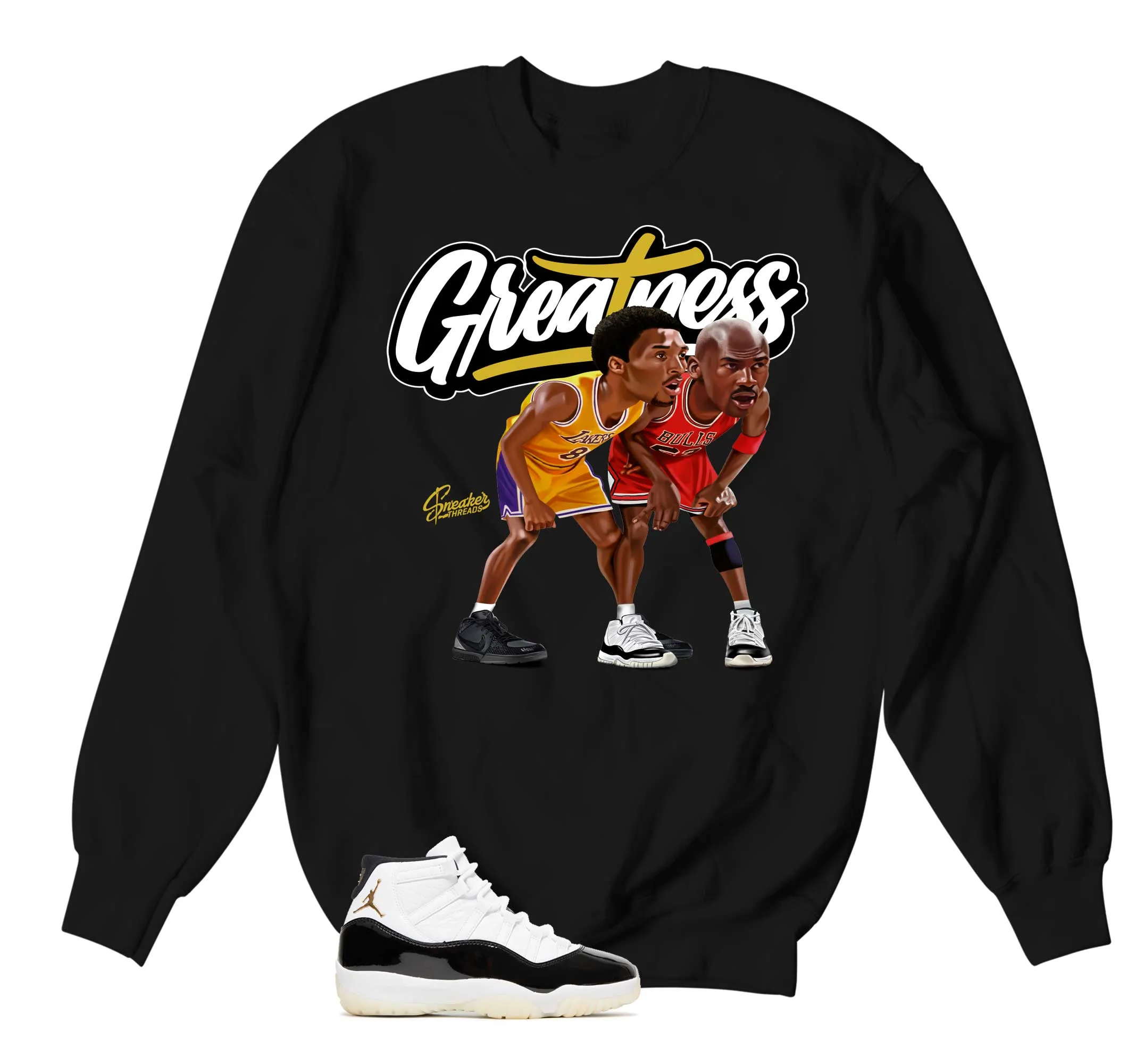 Retro 11 Gratitude Sweater - Greatness - Black