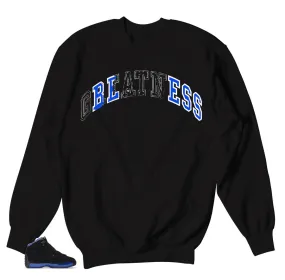 Retro 18 Royal Sweater - Stitched Bless - Black