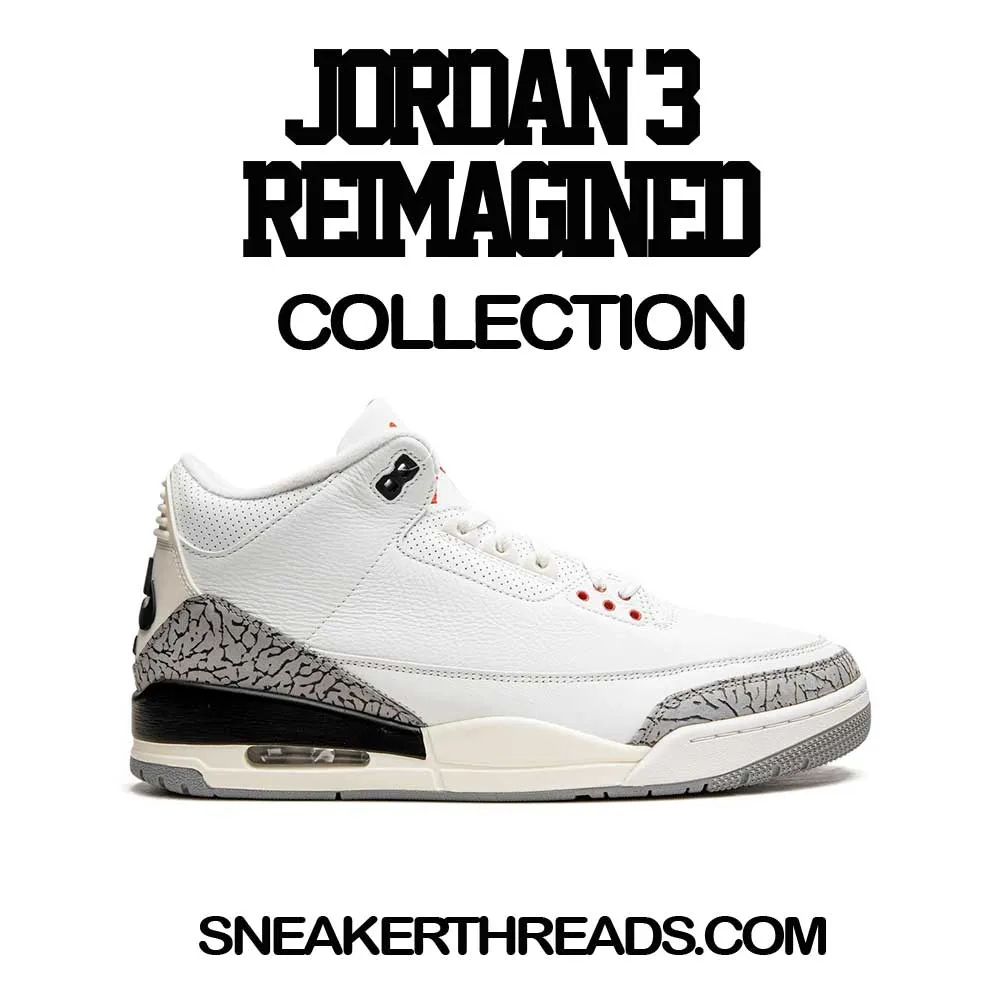 Retro 3 Reimagined White Cement Pray For Enemies Sweater