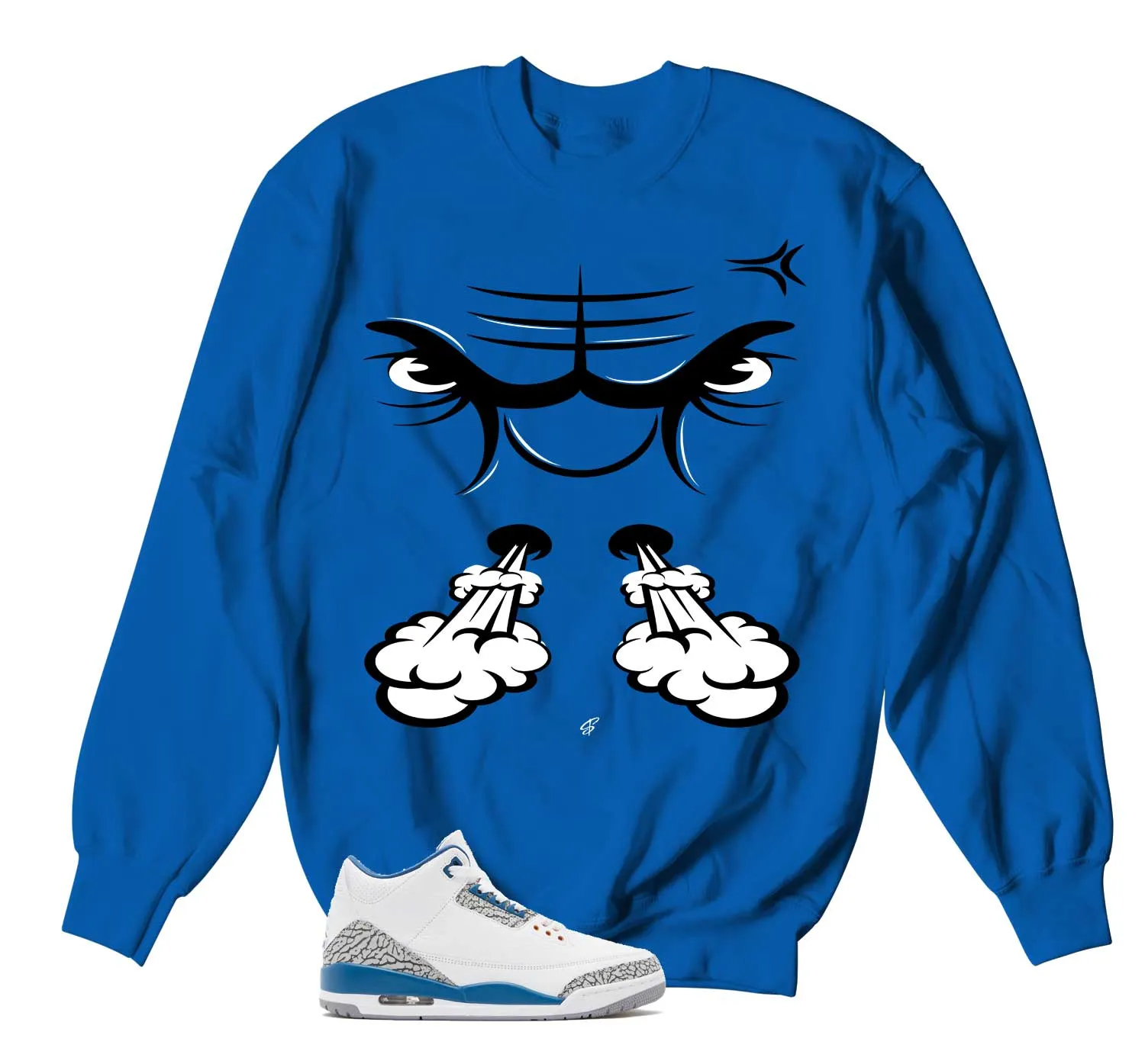 Retro 3 Wizards Raging Face Sweater