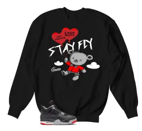 Retro 4 Bred Money Over Love Sweater