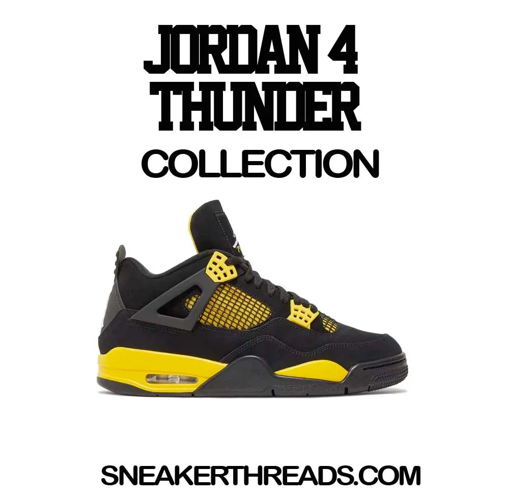 Retro 4 Yellow Thunder Jacket - Greatness - Black