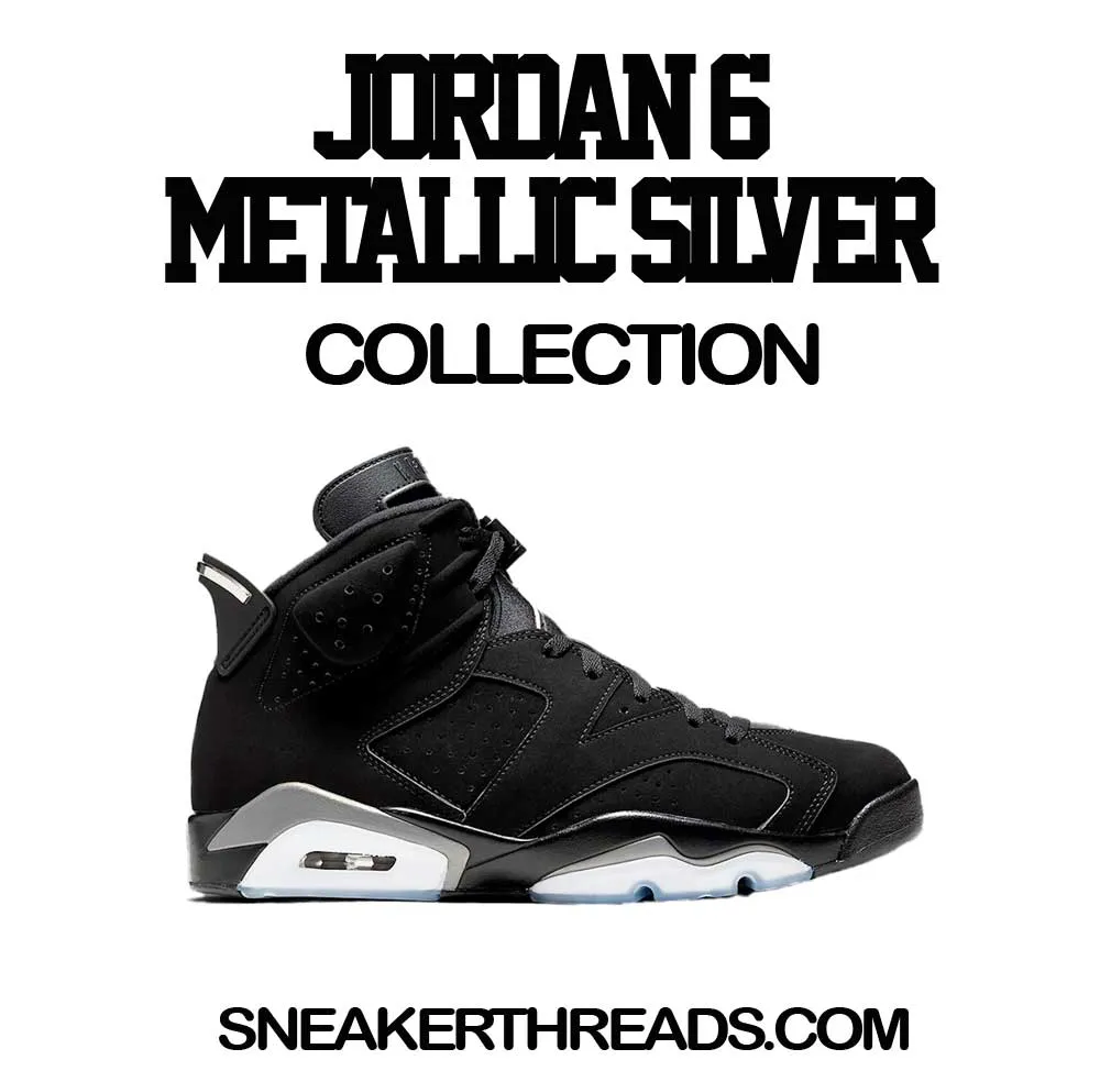 Retro 6 Metallic Silver Jacket - Got Em - Black