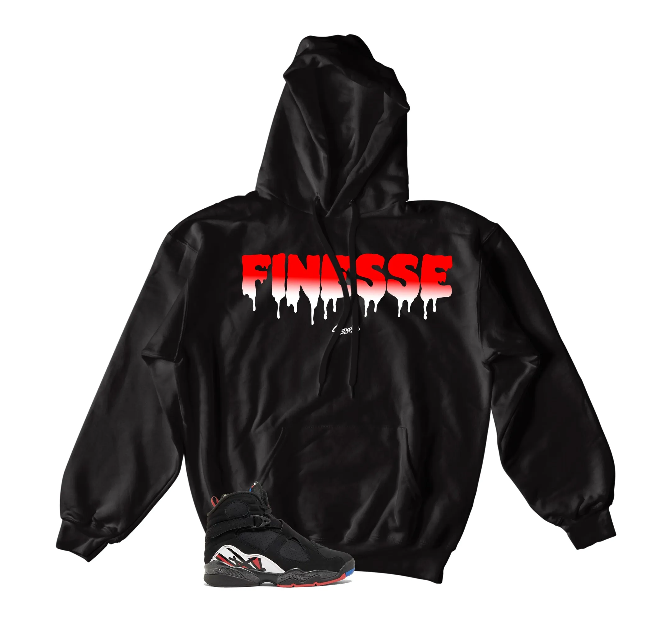 Retro 8 Playoffs Hoody - Finesse - Black