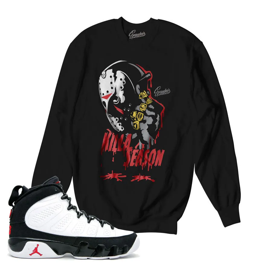 Retro 9 OG Sweater - Killa Season - Black