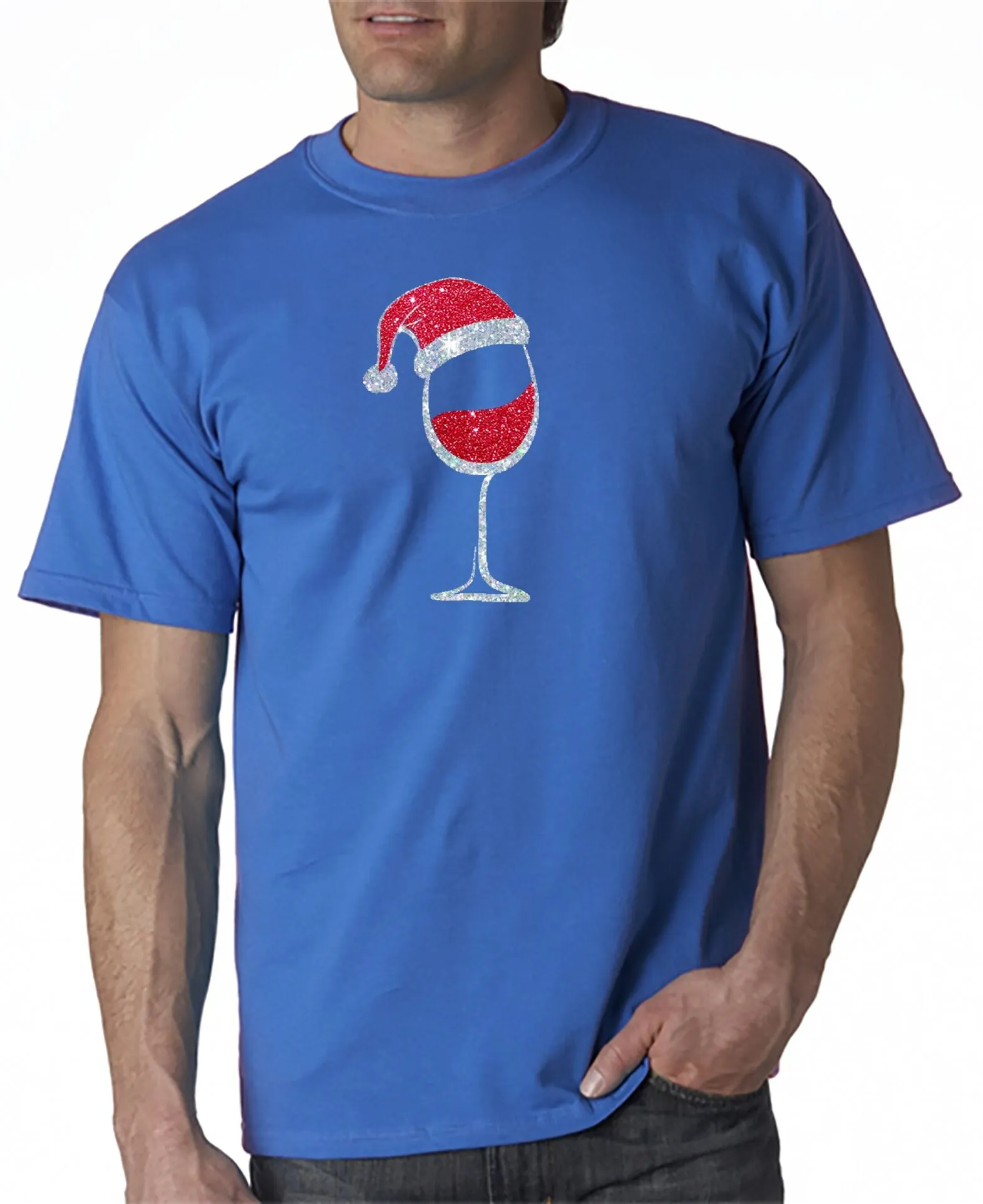 Santa Wine T-Shirt - Merry Christmas