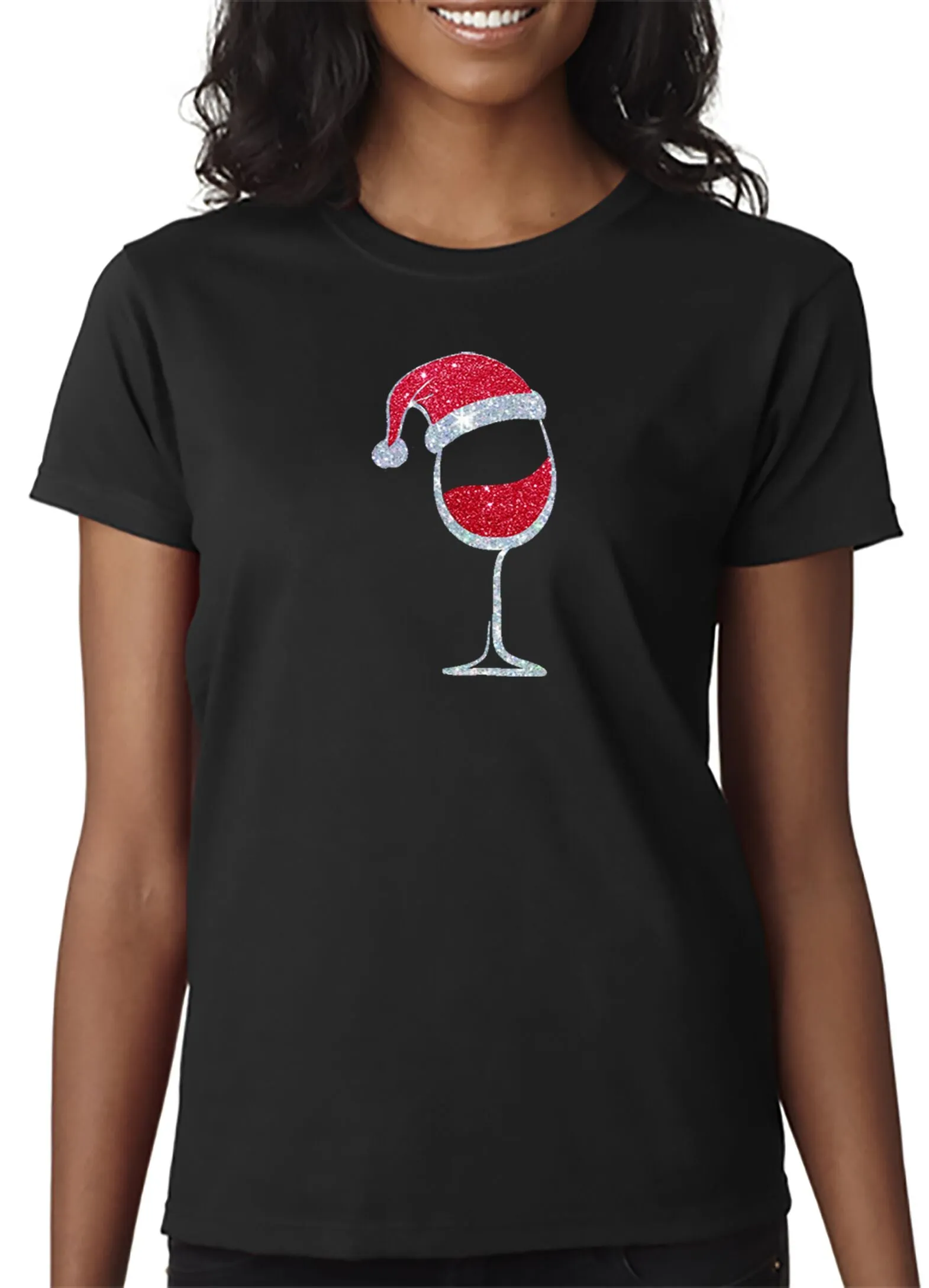 Santa Wine T-Shirt - Merry Christmas