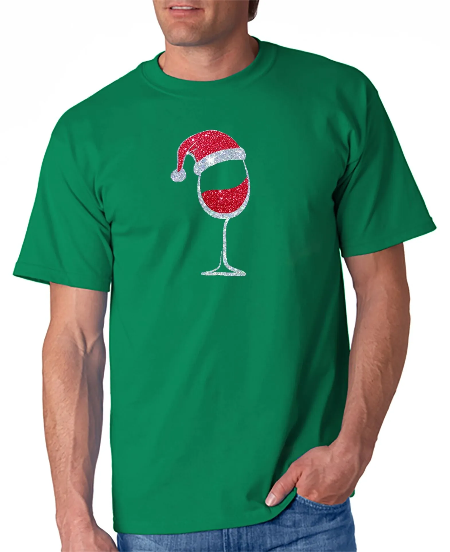 Santa Wine T-Shirt - Merry Christmas